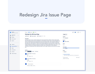 Redesign JIRA issue page