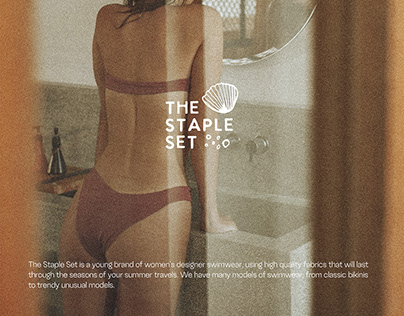 The Staple Set swimwear visual branding & logo design
