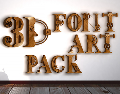 3D Font Art Pack