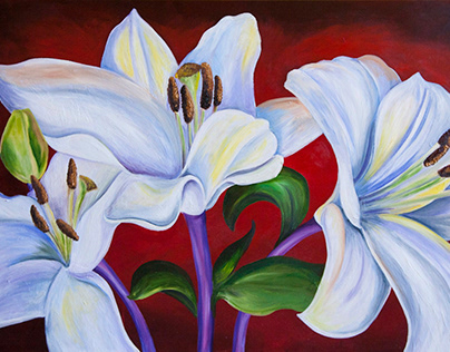 Lilies 3ft x 5ft