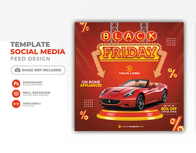 Black Friday Sale promotion Social Media Post Banner