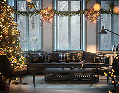 Holiday Renders for Furniture Marketing
