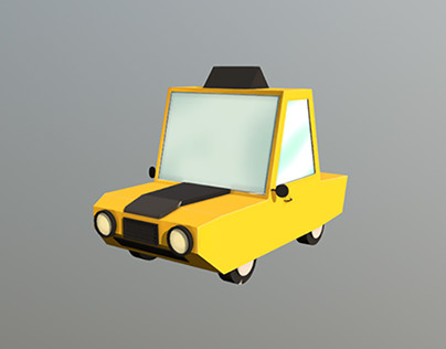 Taxi low poly