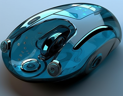 Futuristic computer mouse