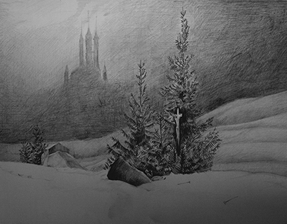 My take on Friedrich's Winter Landscape