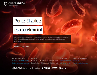 Laboratorio Pérez Elizalde - Sitio Web Institucional