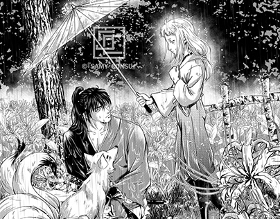 Illustriations Manga page style