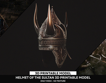 Helmet of the Sultan 3D Printable Model