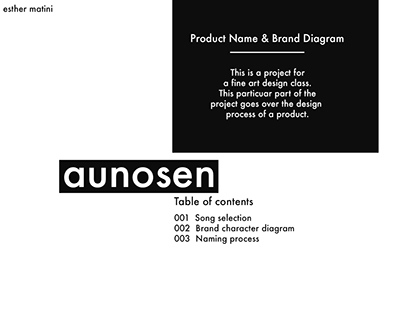 Aunosen: Product Name and Brand Diagram