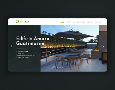 Design site Artecon Engenharia