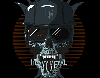 SKULL Calavera Heavy Metal
