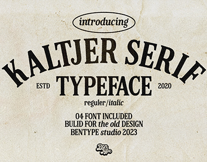 Kaltjer - Serif Typeface