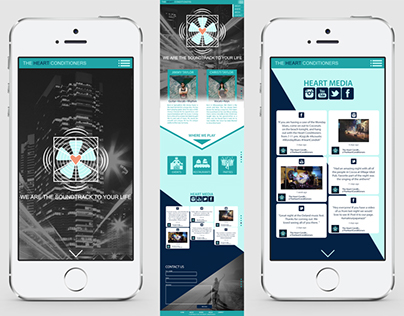 Mobile and Desktop Web Design-The Heart Conditioners