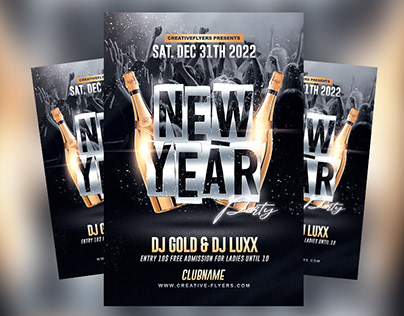 New Year Party Flyer (PSD)