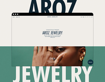 AROZ JEWELRY — E-commerce — Website concept