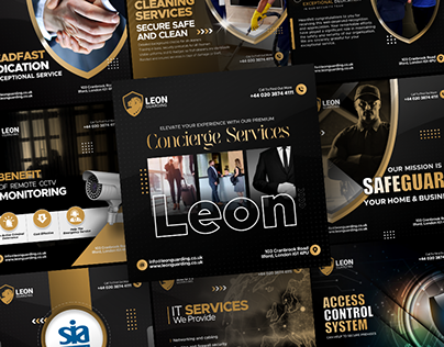 Monthly LinkedIn Post Designs - Leon Guarding