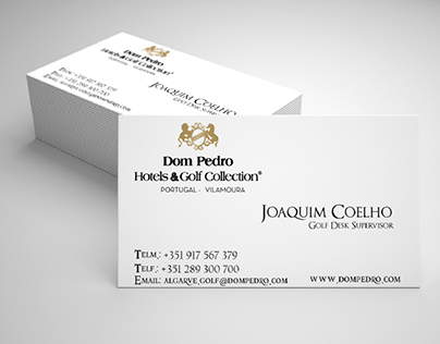 criação cartão Dom Pedro Hotels
