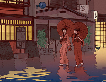 Japanese-inspired nights, calm and terror