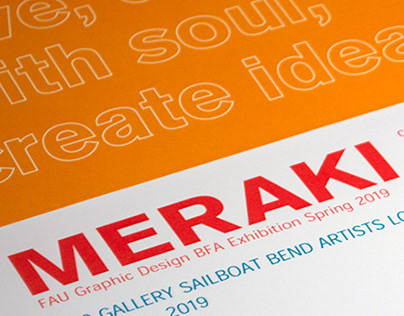 Invitation Design (Meraki BFA Show)