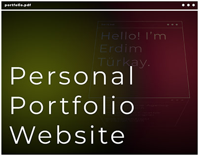 Personal Portfolio Website - UI & Live