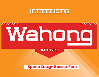 Wahong Sports Design Special Font