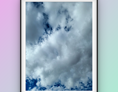 Cloudy Sky, Vertical Print