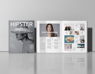 Hipster magazine design