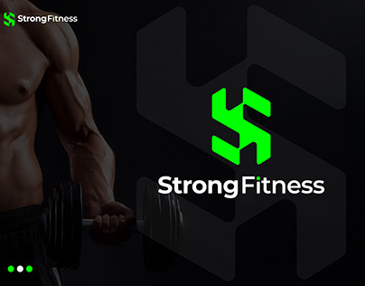 Strong Fitness, Modern GYM Logo Design Concept