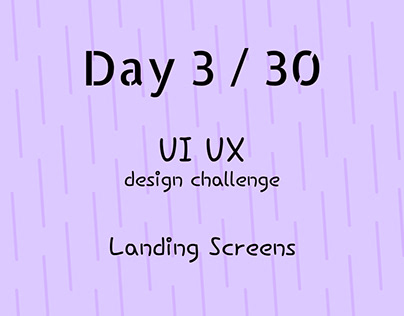 Day 3/30 UI UX challenge