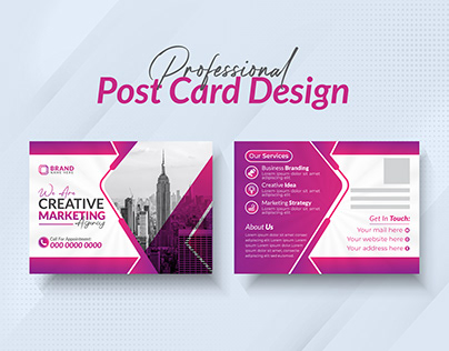 Corporate Business Post Card Design.