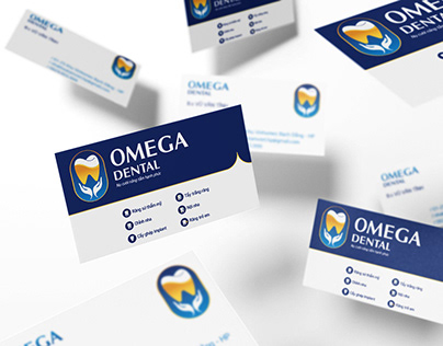 Omega Dental Clinic Logo & Brand Identity