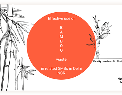 Effective use of bamboo waste