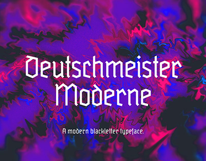 Deutschmeister Moderne | Free Typeface