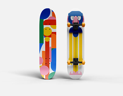 Doodle Skateboard Design