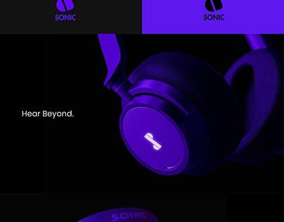 SONIC Headphones Brand Identity.