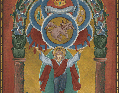 Byzantine Technoblade Illustration Tribute