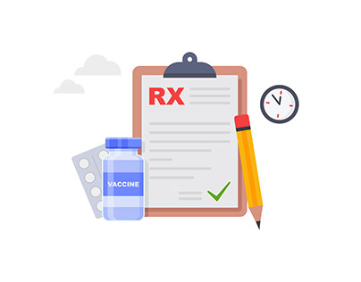 RX medical report prescription drug and pills 👇🏼