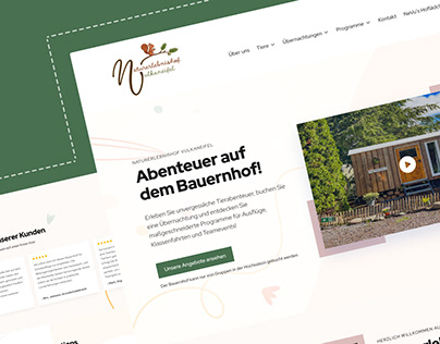 Website Design (Naturerlebnishof Vulkaneifel)