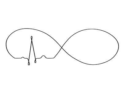 Sign of cardiogram inscribed in infinity.