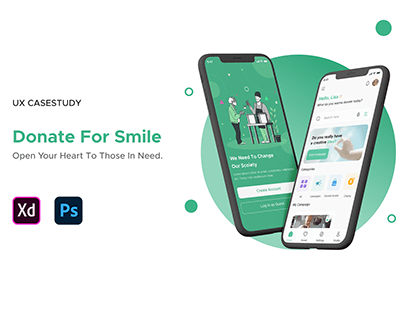 Donate For Smile - Donation App Case Study UI UX Design