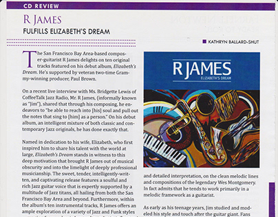 CD Review: "R James Fulfills Elizabeth's Dream"