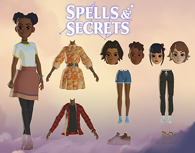 Spells & Secrets Player Character Meshes and Animation