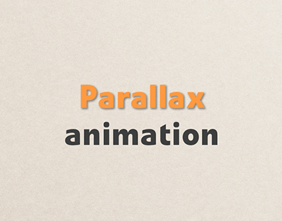 Parallax animation