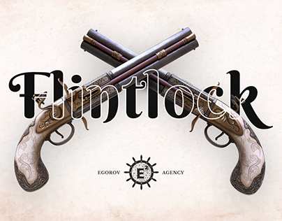 Flintlock Pistol 1750 | 3D Game-ready model