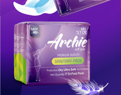 Archie Sanitary Pads Packaging Design