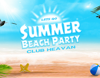 Summer party banner