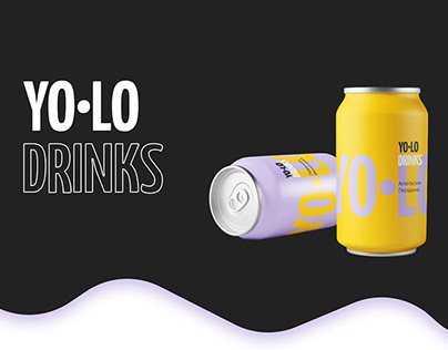 Мерч для бренда напитков YOLO DRINKS
