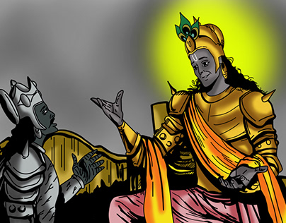 Krishna And Arjun