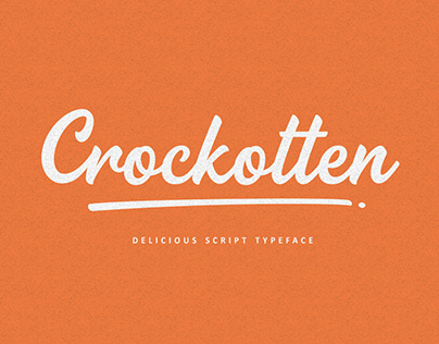 Crockotten Delicious Script Typeface