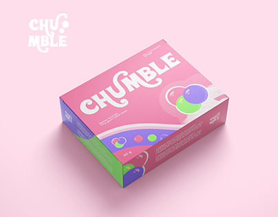 Brand identity design for chewing gum brand
